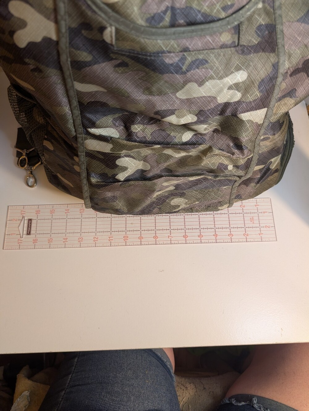 Thirty-One Camo Utility Tote Large Carryall Bag - Picture 3 of 7
